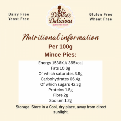 Denise's Delicious Gluten Free Mince Pies